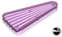 Playfield insert - triangle 2 inch purple starburst