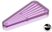 Playfield insert - triangle 2 inch purple starburst