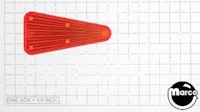 Playfield insert - triangle 2 inch amber transparent
