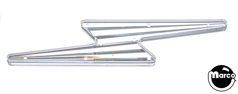 Insert - lightning bolt large clear 6-1/8 x 1-3/8 inch