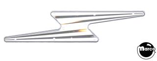Insert - lightning bolt large clear 6-1/8 x 1-3/8 inch