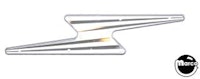 Playfield insert - lightning bolt large clear 6-1/8 x 1-3/8
