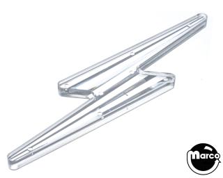 Insert - lightning bolt large clear 6-1/8 x 1-3/8 inch