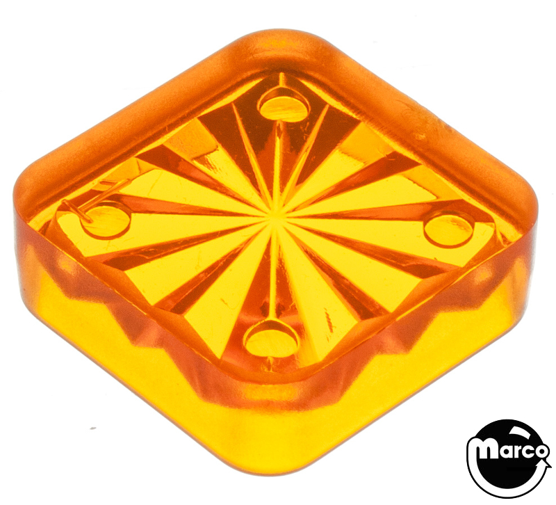 Insert - square 3/4 inch orange starburst