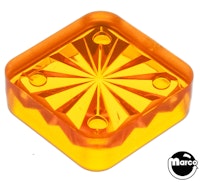 Insert - square 3/4 inch orange starburst