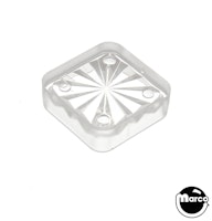 Insert - square 3/4 inch clear starburst
