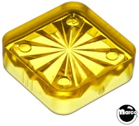Insert - square 3/4 inch yellow starburst