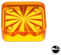 Insert - square 3/4 inch orange starburst