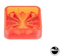 Insert - square 3/4 inch amber starburst