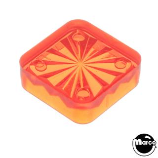 Insert - square 3/4 inch amber starburst