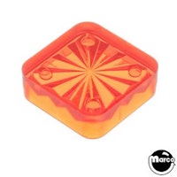 Insert - square 3/4 inch amber starburst