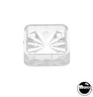 Insert - square 3/4 inch clear starburst