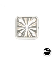 Insert - square 3/4 inch clear starburst