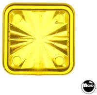 Insert - square 3/4 inch yellow starburst