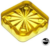 Insert - square 3/4 inch yellow starburst