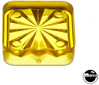 Insert - square 3/4 inch yellow starburst