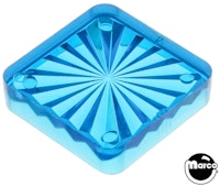 Playfield insert - square 1 inch blue starburst