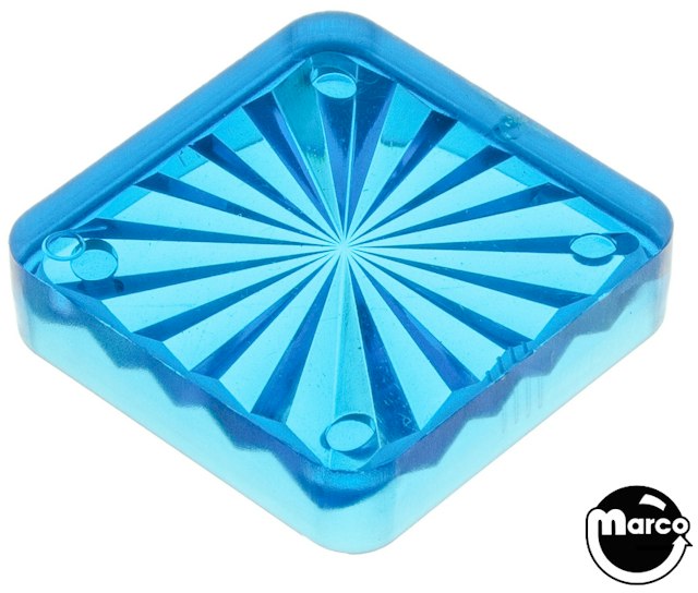 Playfield insert - square 1 inch blue starburst
