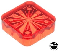 Insert - square 3/4 inch red starburst