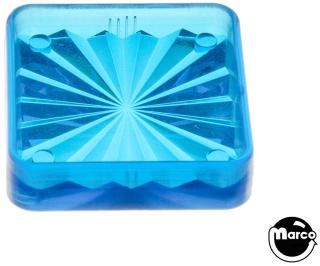 Playfield insert - square 1 inch blue starburst