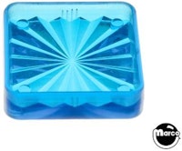 Playfield insert - square 1 inch blue starburst