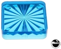 Playfield insert - square 1 inch blue starburst