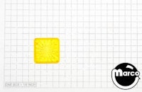 Playfield insert - square 1 inch yellow starburst
