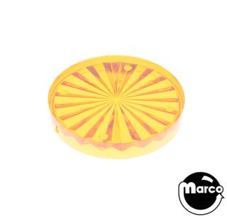 Playfield insert - circle 2-1/2 inch orange starburst