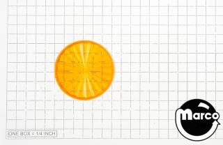 Playfield insert - circle 2-1/2 inch orange starburst