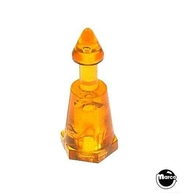 Minipost - plastic orange 1 inch tall