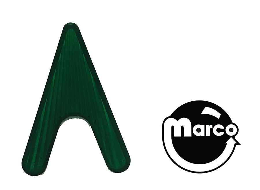 Playfield insert - arrowhead green