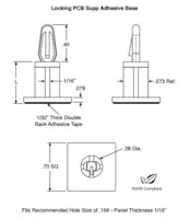 Circuit board standoff w/ adhesive back