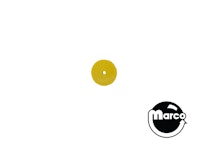 Target face round 1 inch yellow opaque