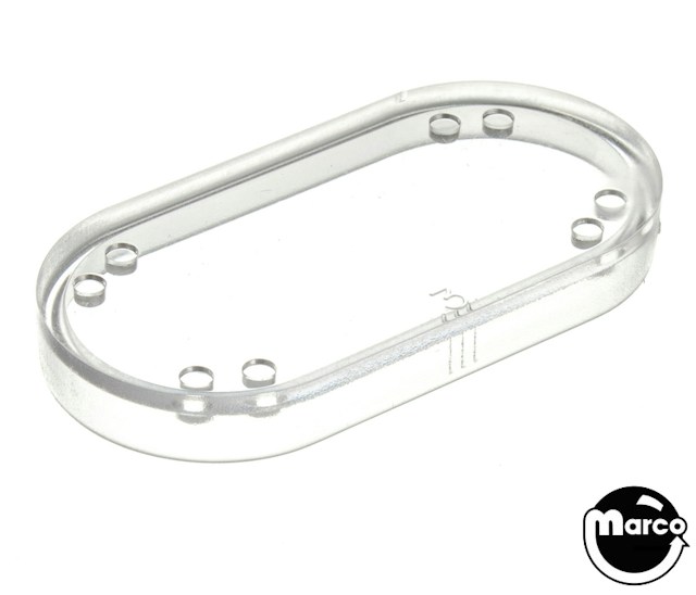 Insert - oval 2 x 1 inch clear