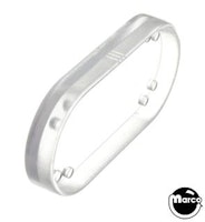 Playfield insert - oval 2 x 1 inch clear USE 50-29-13