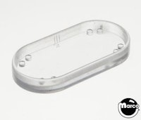 Playfield insert - oval 2 x 1 inch clear USE 50-29-13