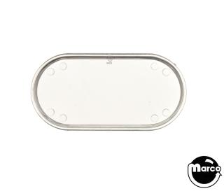 Insert - oval 2 x 1 inch clear