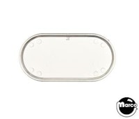 Playfield insert - oval 2 x 1 inch clear USE 50-29-13