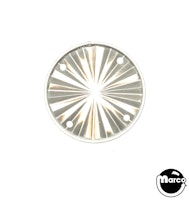 Playfield insert - circle 1-1/2 inch clear starburst