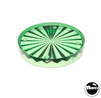 Playfield insert - circle 1-1/2 inch limegreen starburst