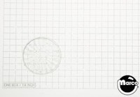Playfield insert - circle 1-1/2 inch clear starburst