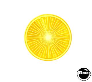 Insert - circle 1-1/2 inch yellow starburst