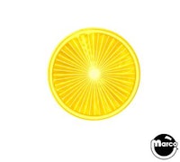 Playfield insert - circle 1-1/2 inch yellow starburst