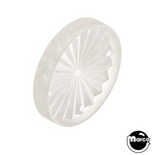 Insert - circle 1-1/2 inch frosted starburst clear