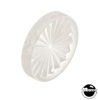Insert - circle 1-1/2 inch frosted starburst clear