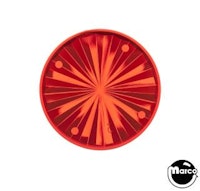 Playfield insert - circle 1-1/2 inch red starburst