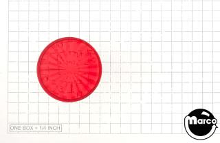 Insert - circle 1-1/2 inch red starburst