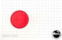 Playfield insert - circle 1-1/2 inch red starburst