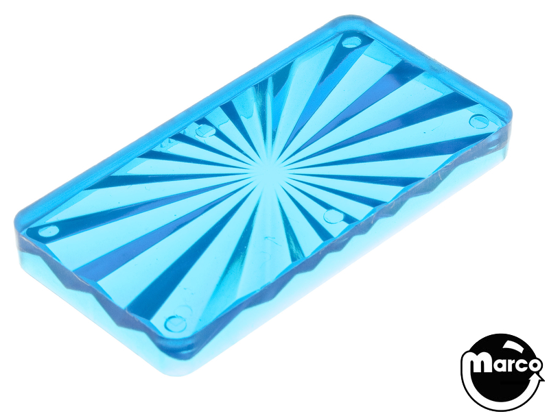 Insert - rectangle 2-1/4 inch blue starburst