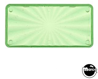 Insert - rectangle 2-1/4 inch green starburst